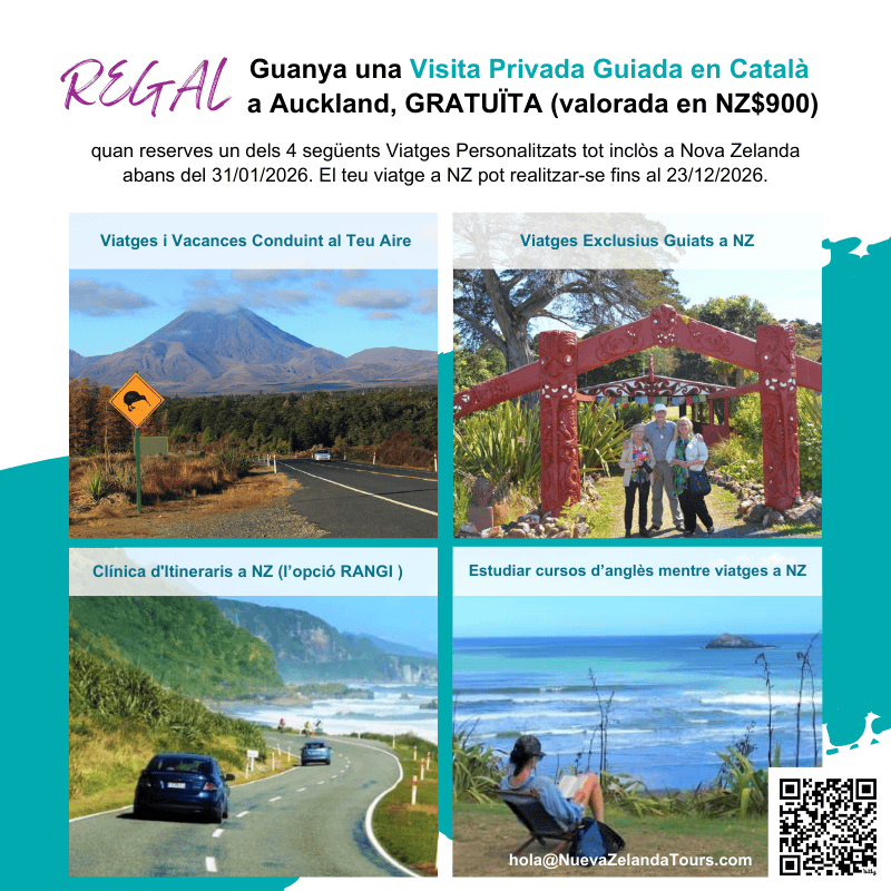 Visita Privada Guiada Gratuïta Auckland gener 2026 - 2WAYS Tours Nova Zelanda